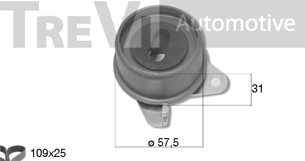 TREVI AUTOMOTIVE Zobsiksnas komplekts KD1479